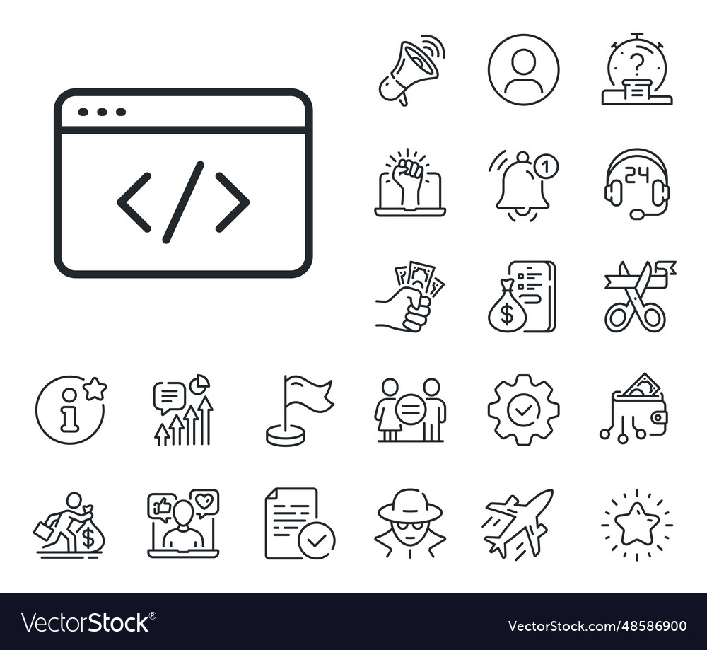 Seo Script Zeile Symbol Web-Programmierzeichen