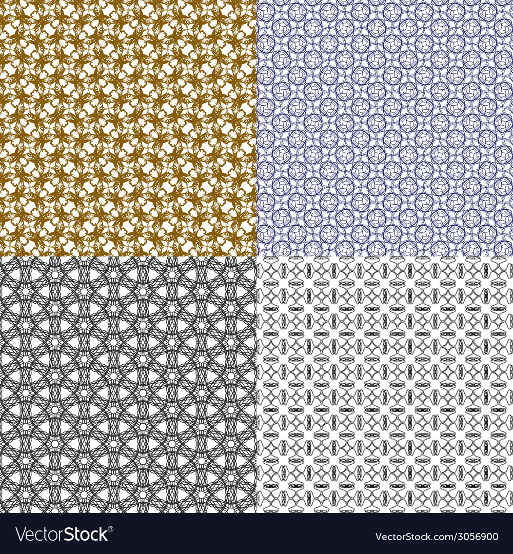 Set of pattern modern stylish texture repeating