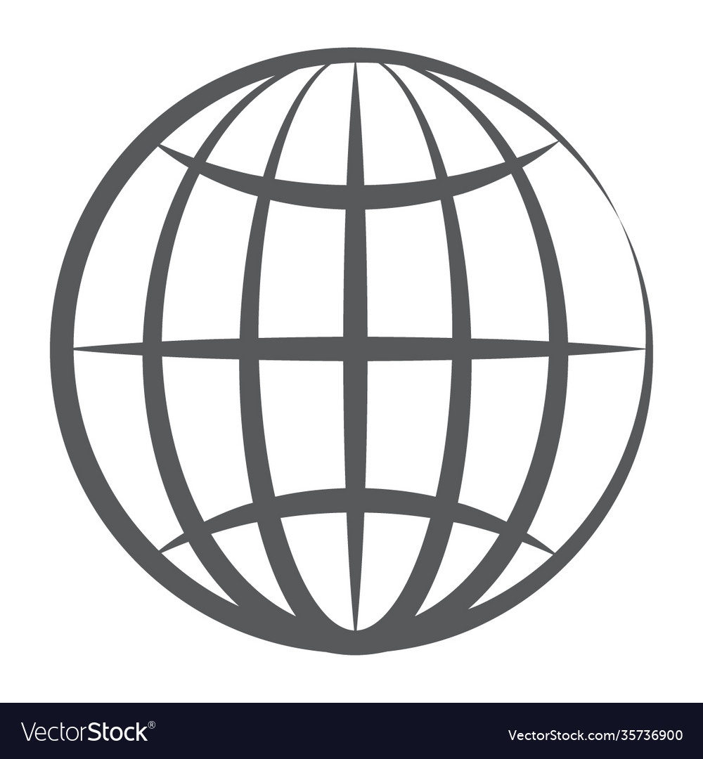 Sphere globe Royalty Free Vector Image - VectorStock