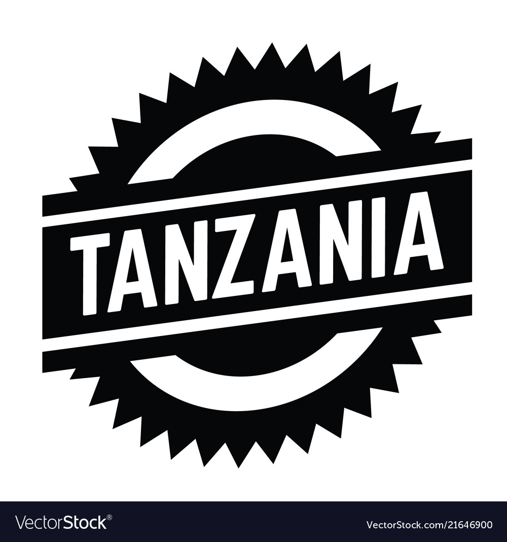 Tanzania stamp on white Royalty Free Vector Image