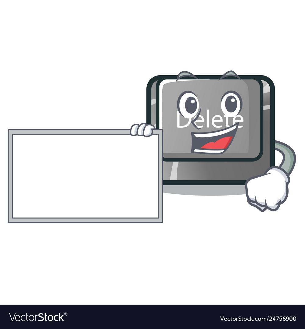 With board button delete isolated