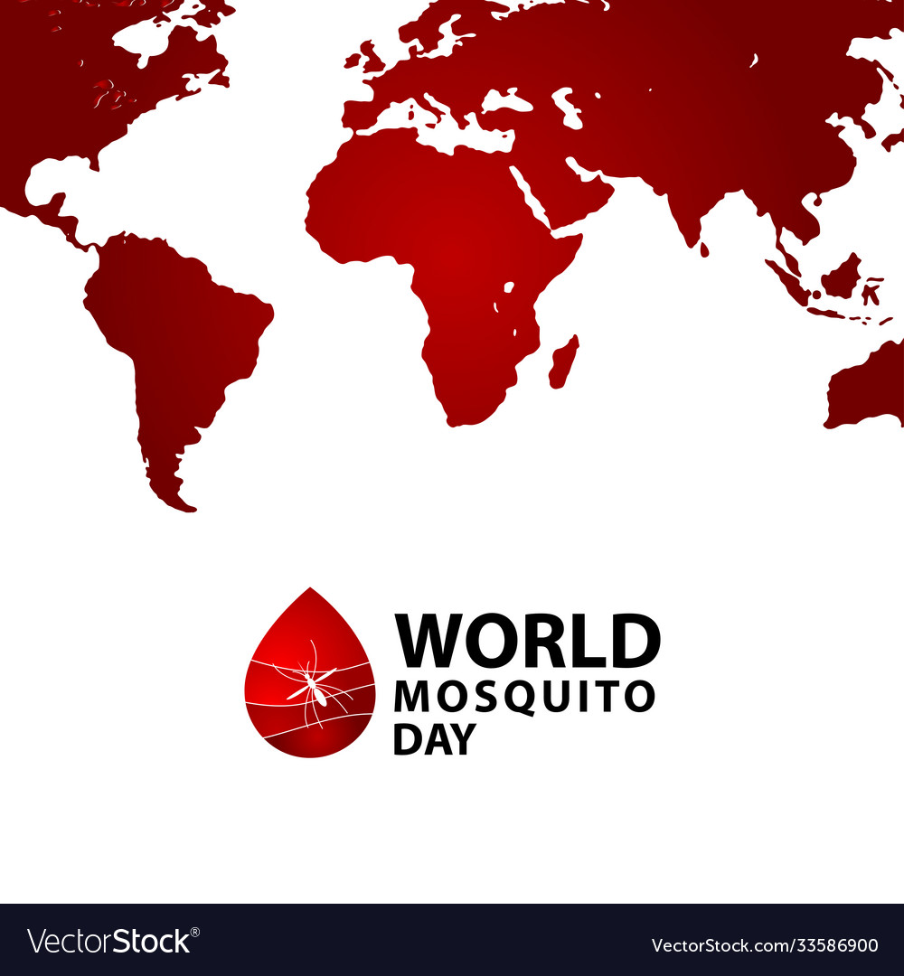 World mosquito day celebration template design