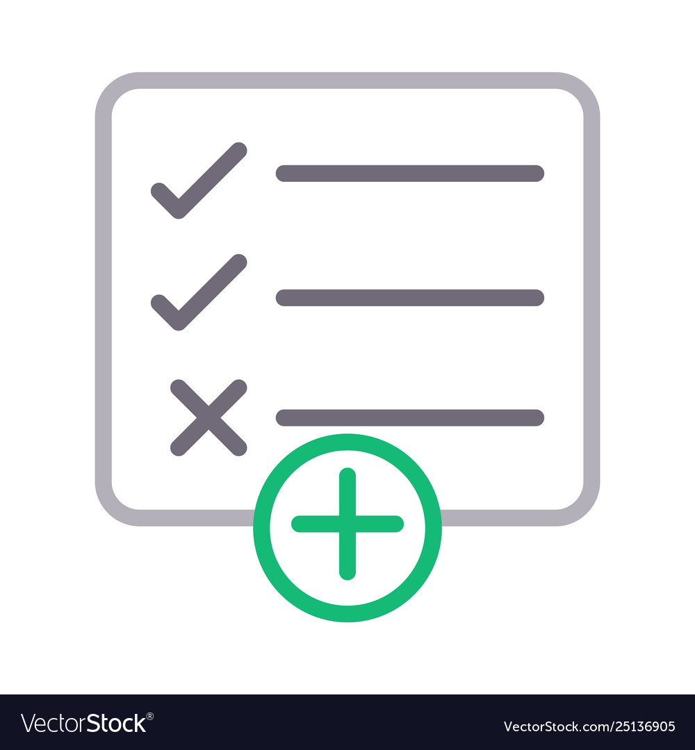 Add tasklist vector image Add tasklist