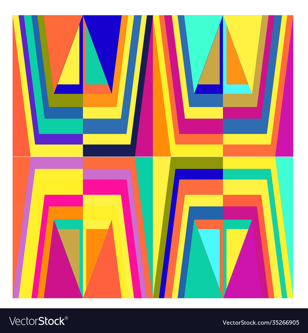 Colorful geometric and curve background pattern