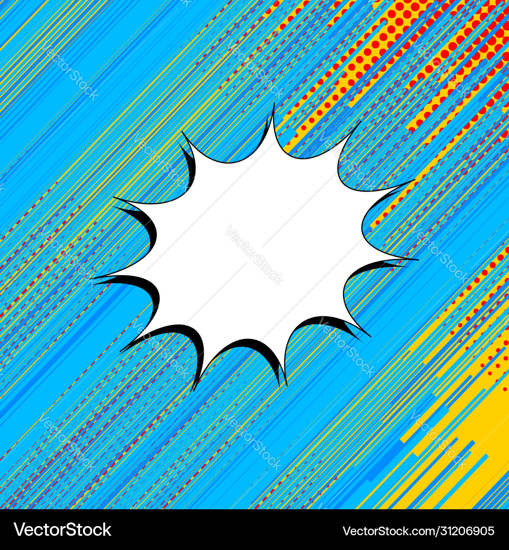 Comic motion bright template Royalty Free Vector Image