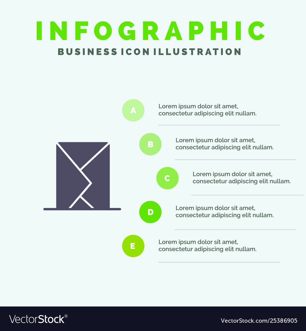 Email envelope mail message sent solid icon vector image Email envelope mail message sent solid icon