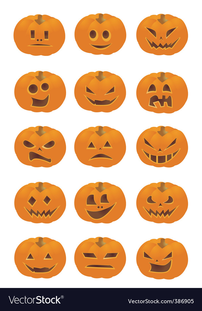 Halloween symbols Royalty Free Vector Image - VectorStock