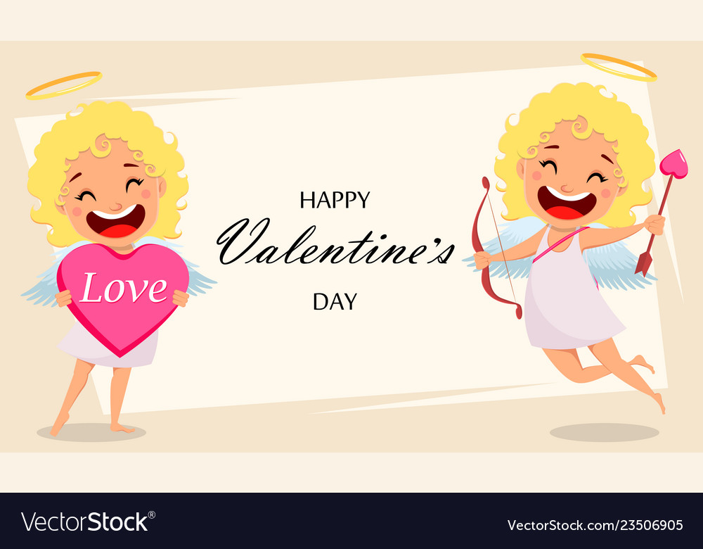 Happy valentines day greeting card