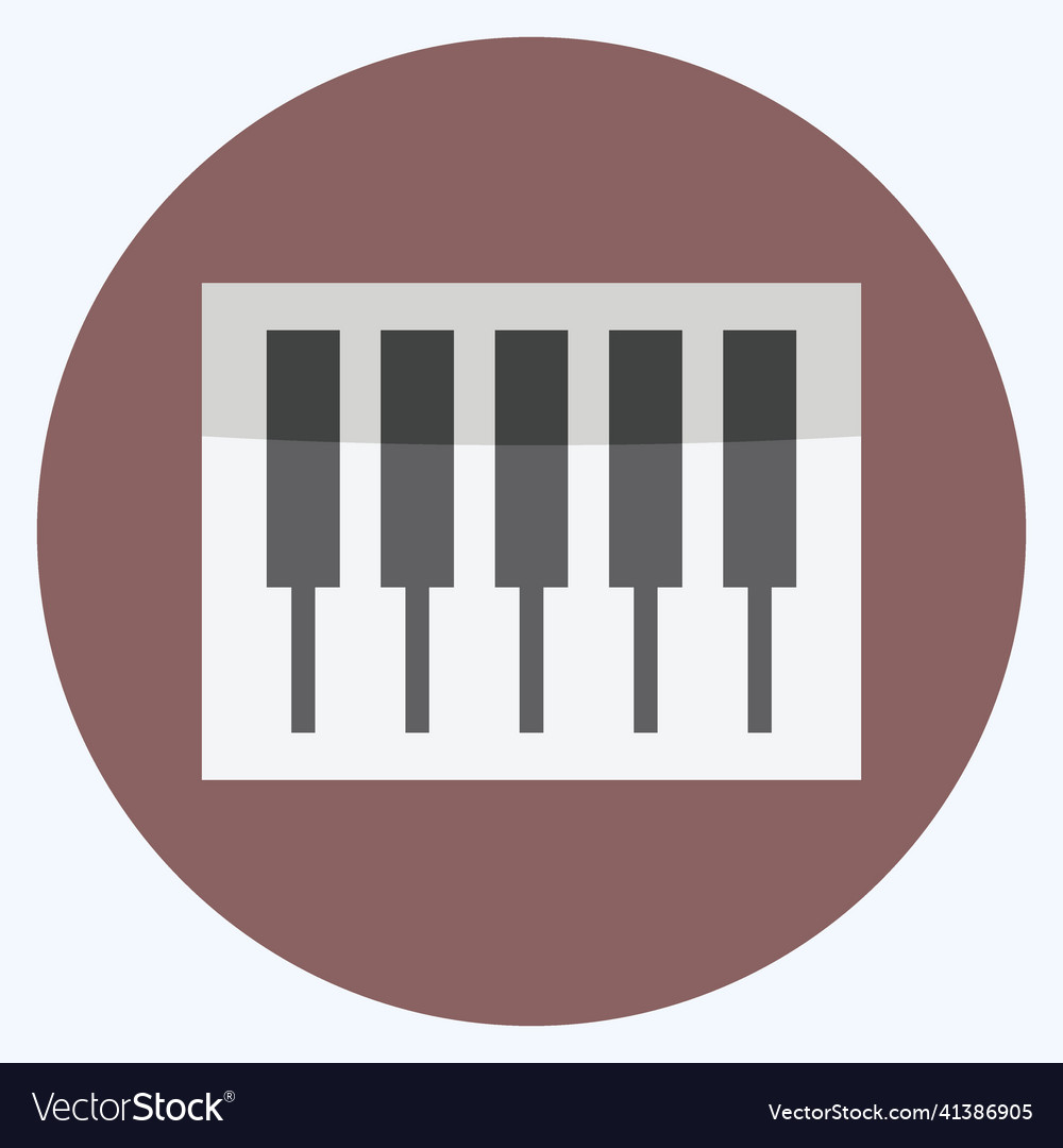 Icon keys - flat style simple good for prints Vector Image Icon keys - flat style simple good for prints
