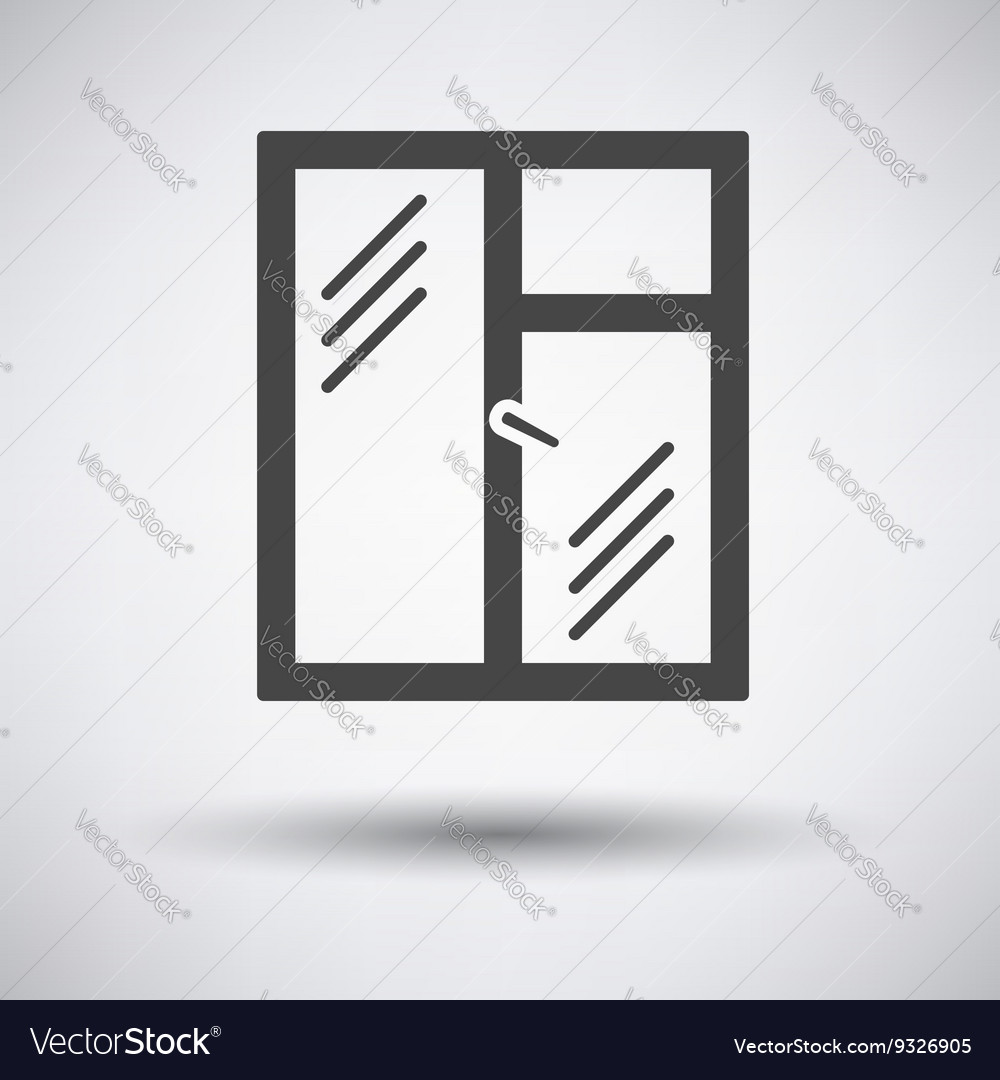 Icon of closed window frame Royalty Free Vector Image