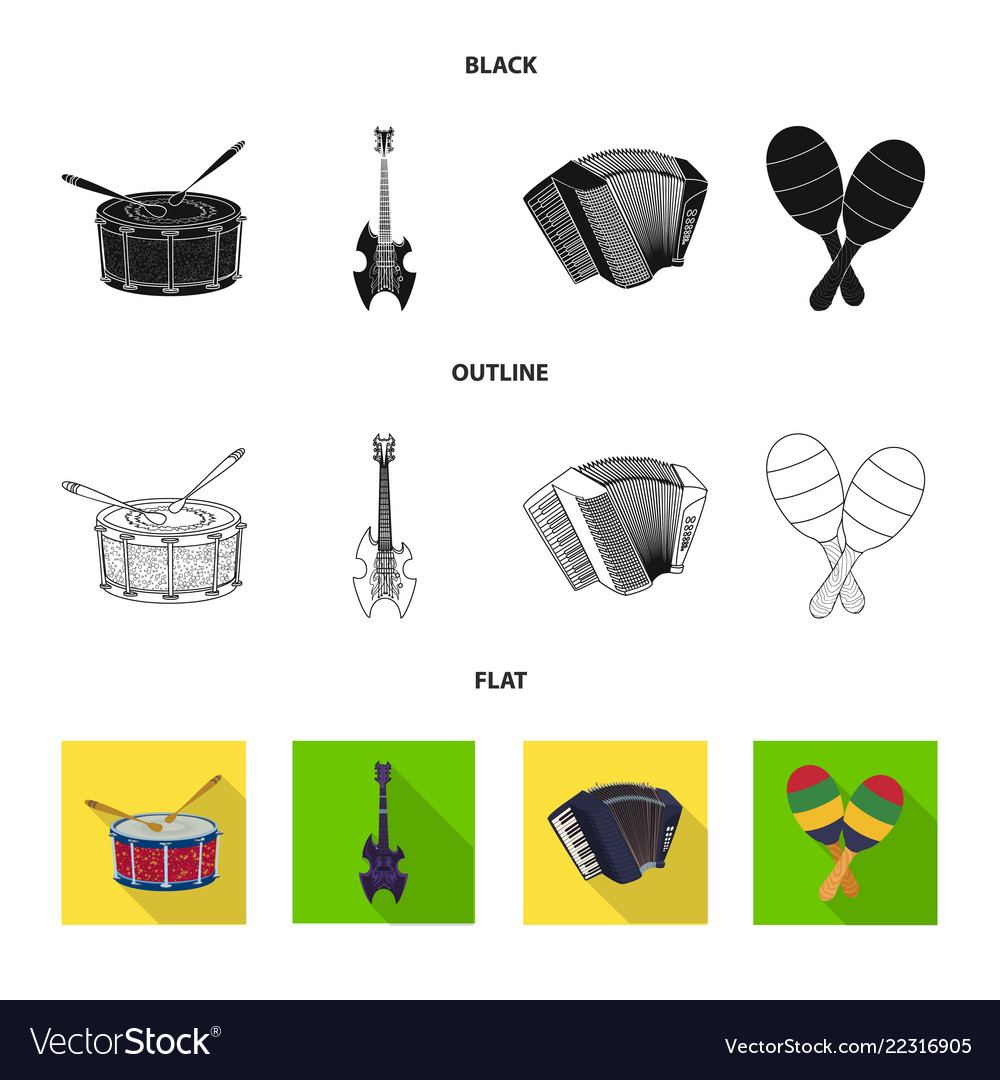 Isolated object of music and tune symbol vector image Isolated object of music and tune symbol