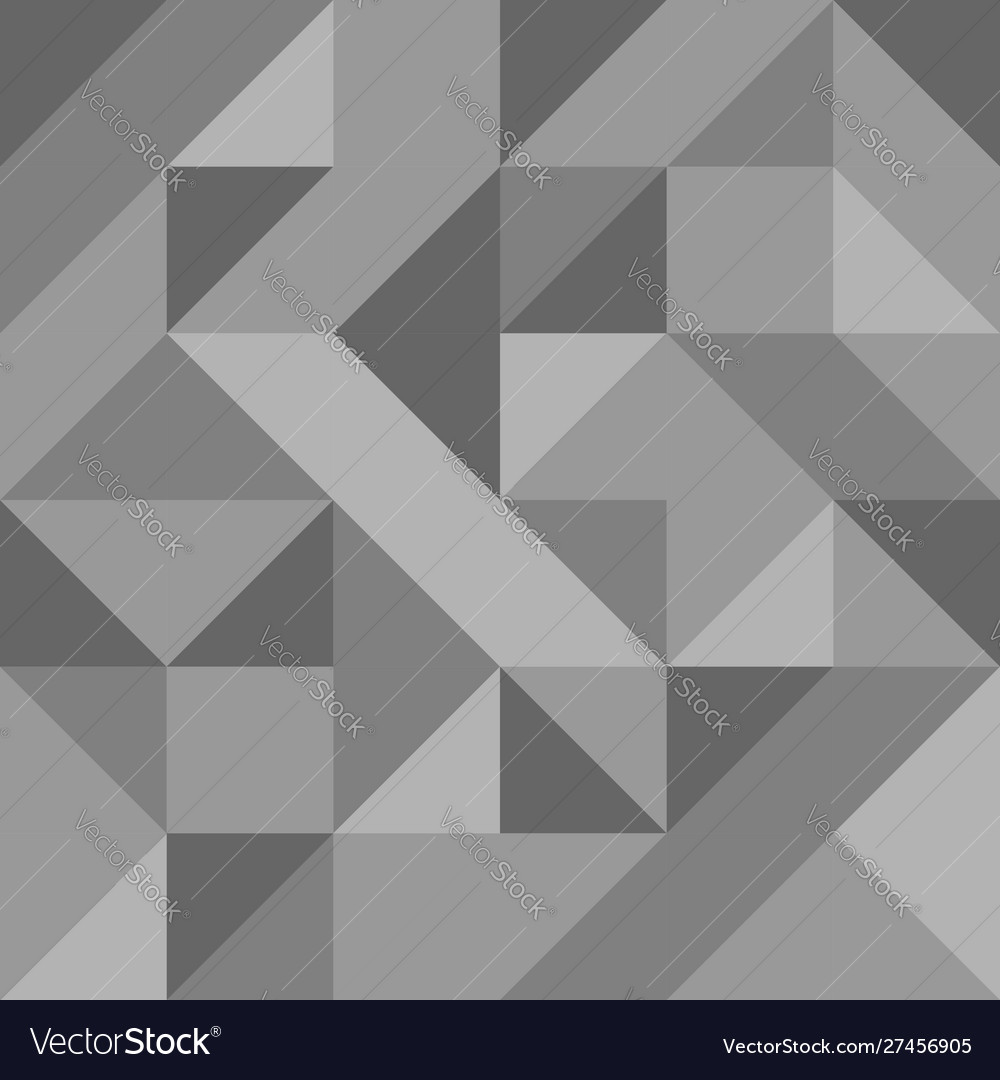 Monochrome triangular mosaic seamless pattern vector image Monochrome triangular mosaic seamless pattern
