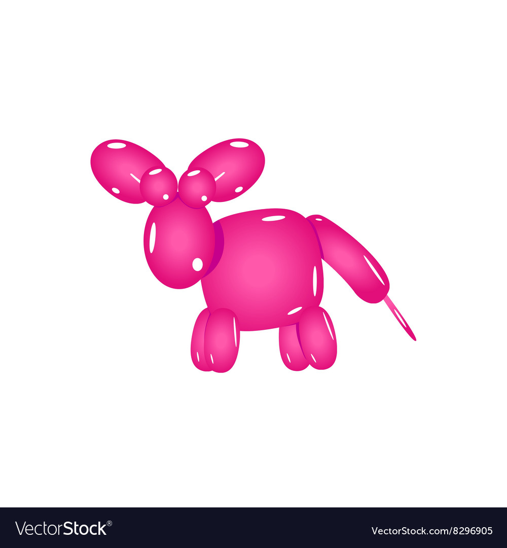 Pink balloon donkey