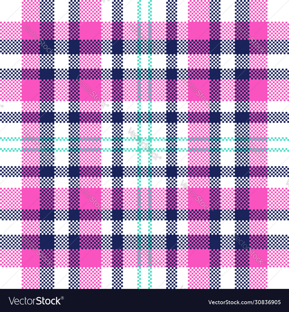 Pixel Background Design Modern Seamless Pattern Vector Image