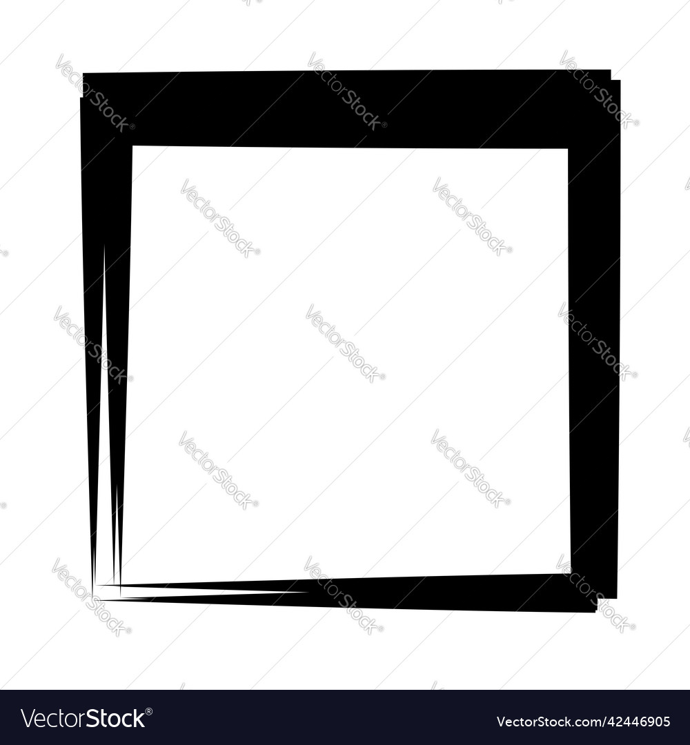Random quadratische Kontur Rahmen Randelement vector image Random quadratische Kontur Rahmen Randelement