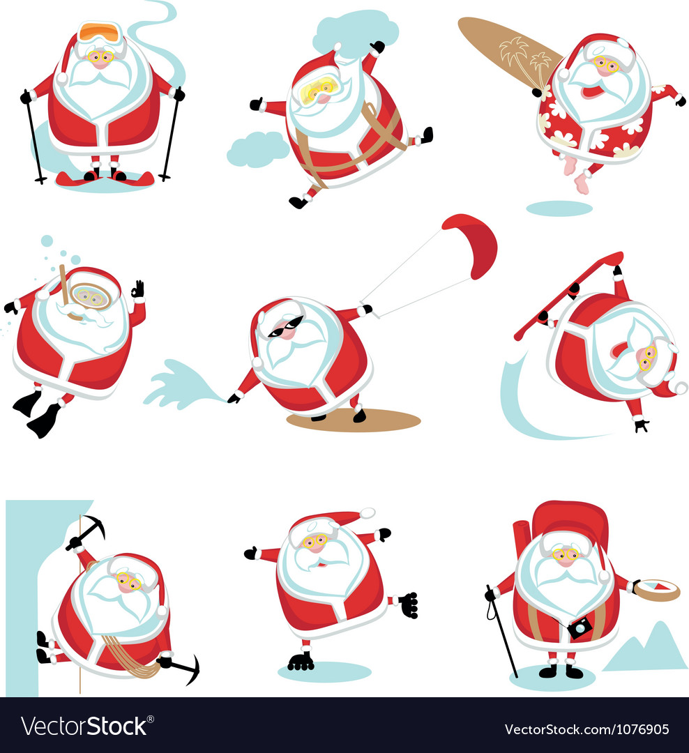 Santa Winter Sports Set
