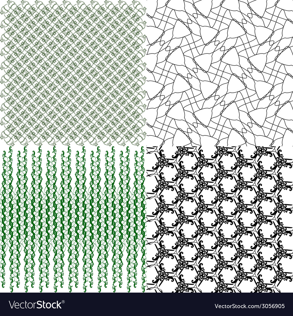 Set of pattern modern stylish texture repeating