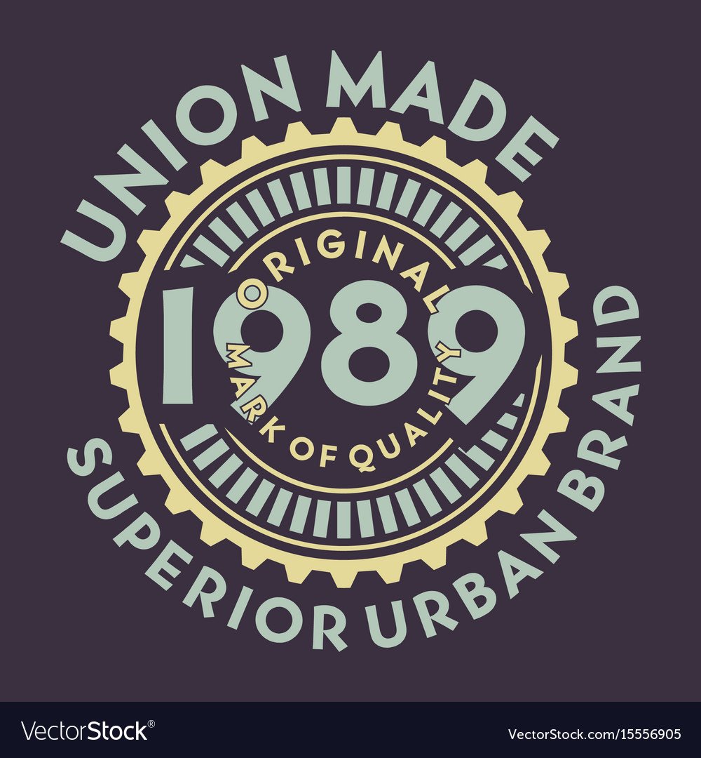 Union Made Original - Typography & Numbers