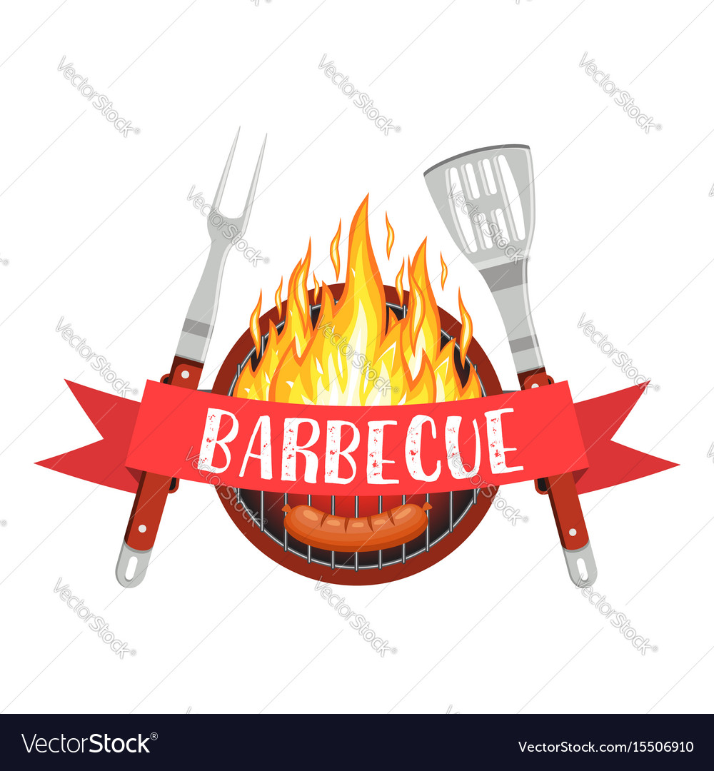 Barbecue party logo Royalty Free Vector Image - VectorStock