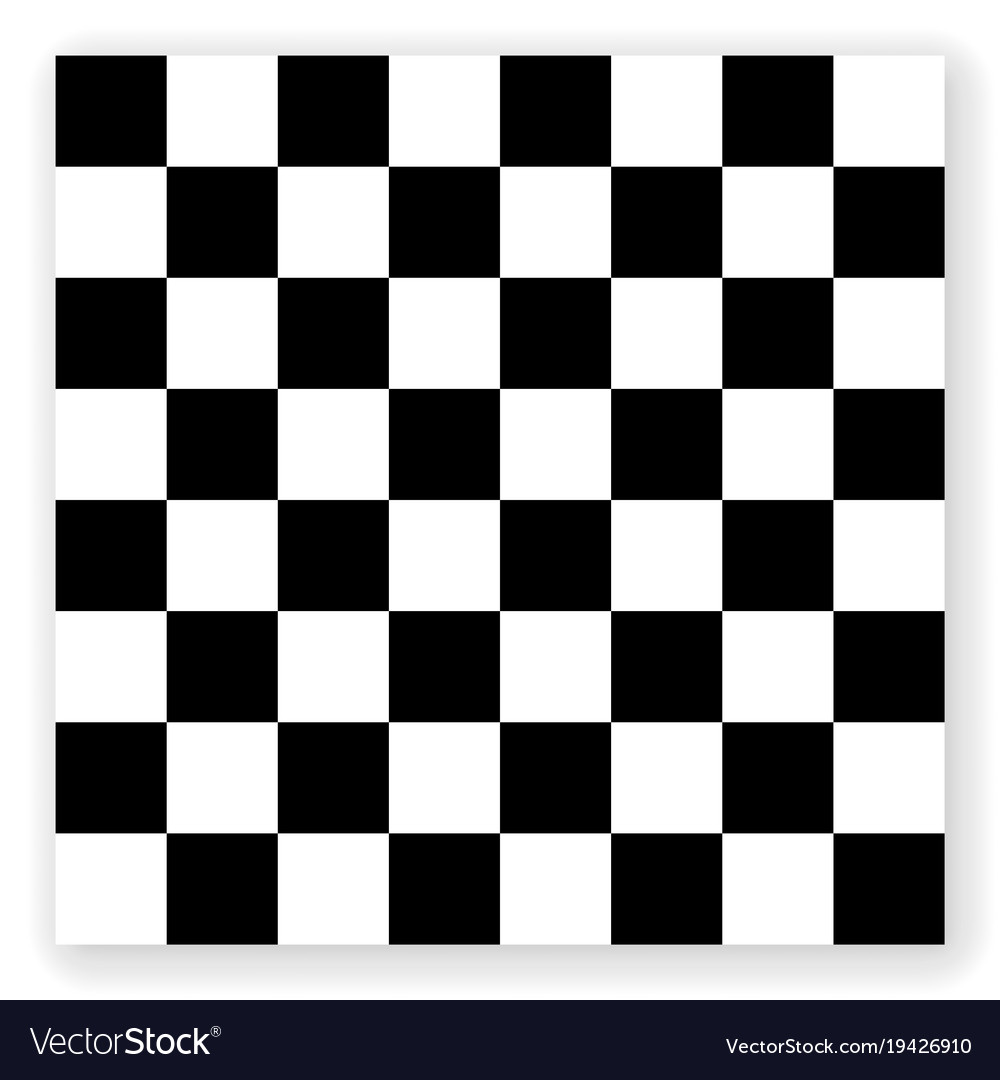 Black and white chess board Royalty Free Vector Image