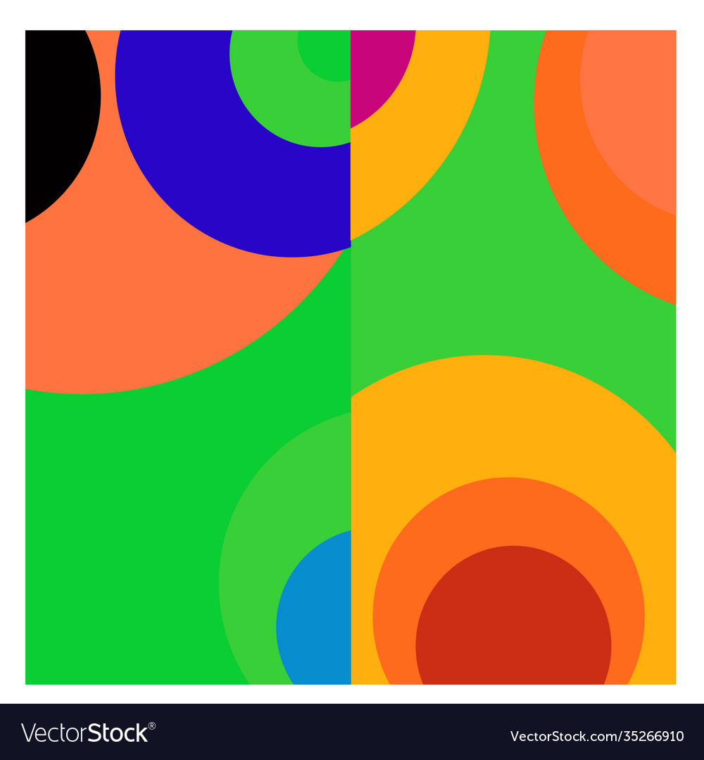 Colorful geometric and curve background pattern
