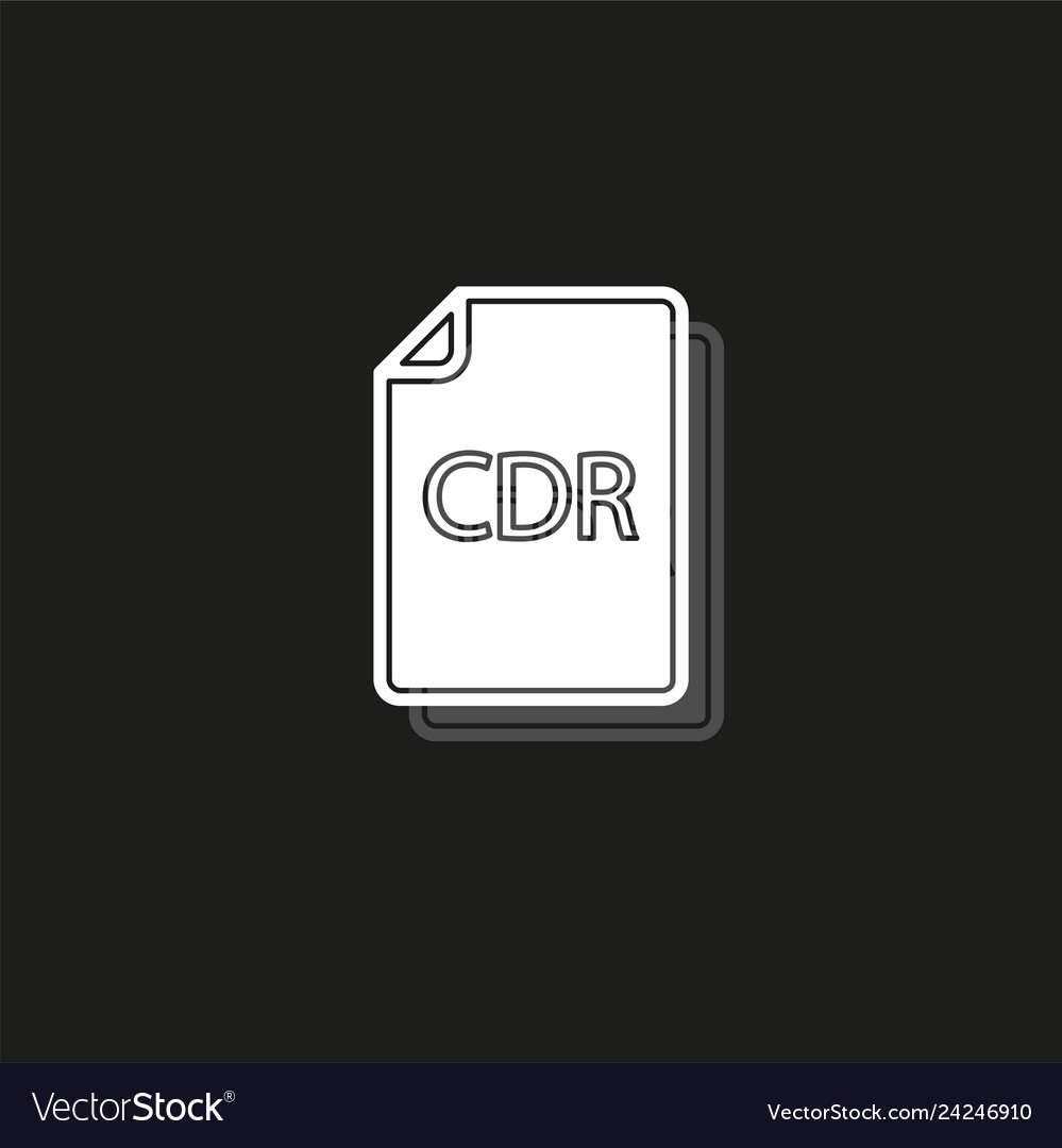 Download cdr document icon - file format symbol