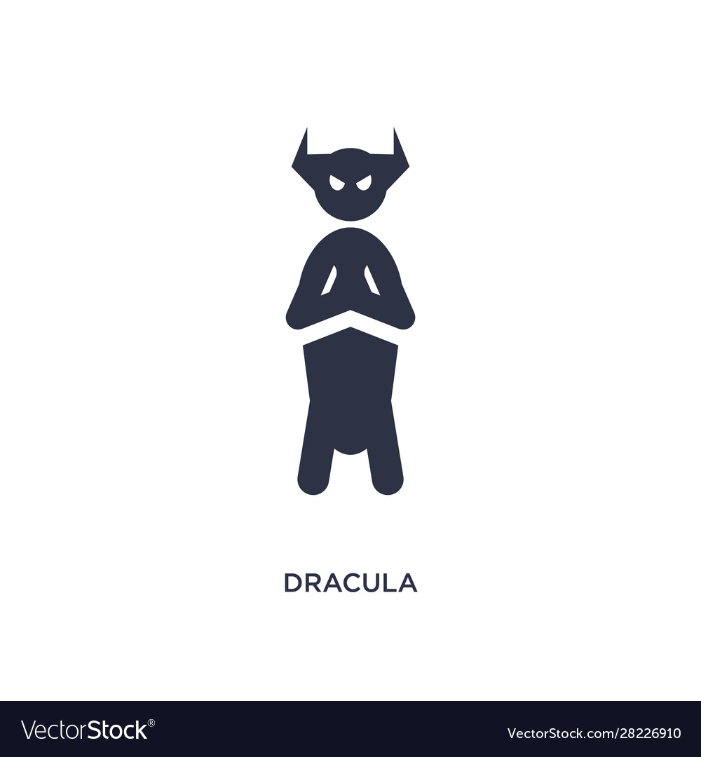 Dracula icon on white background simple element