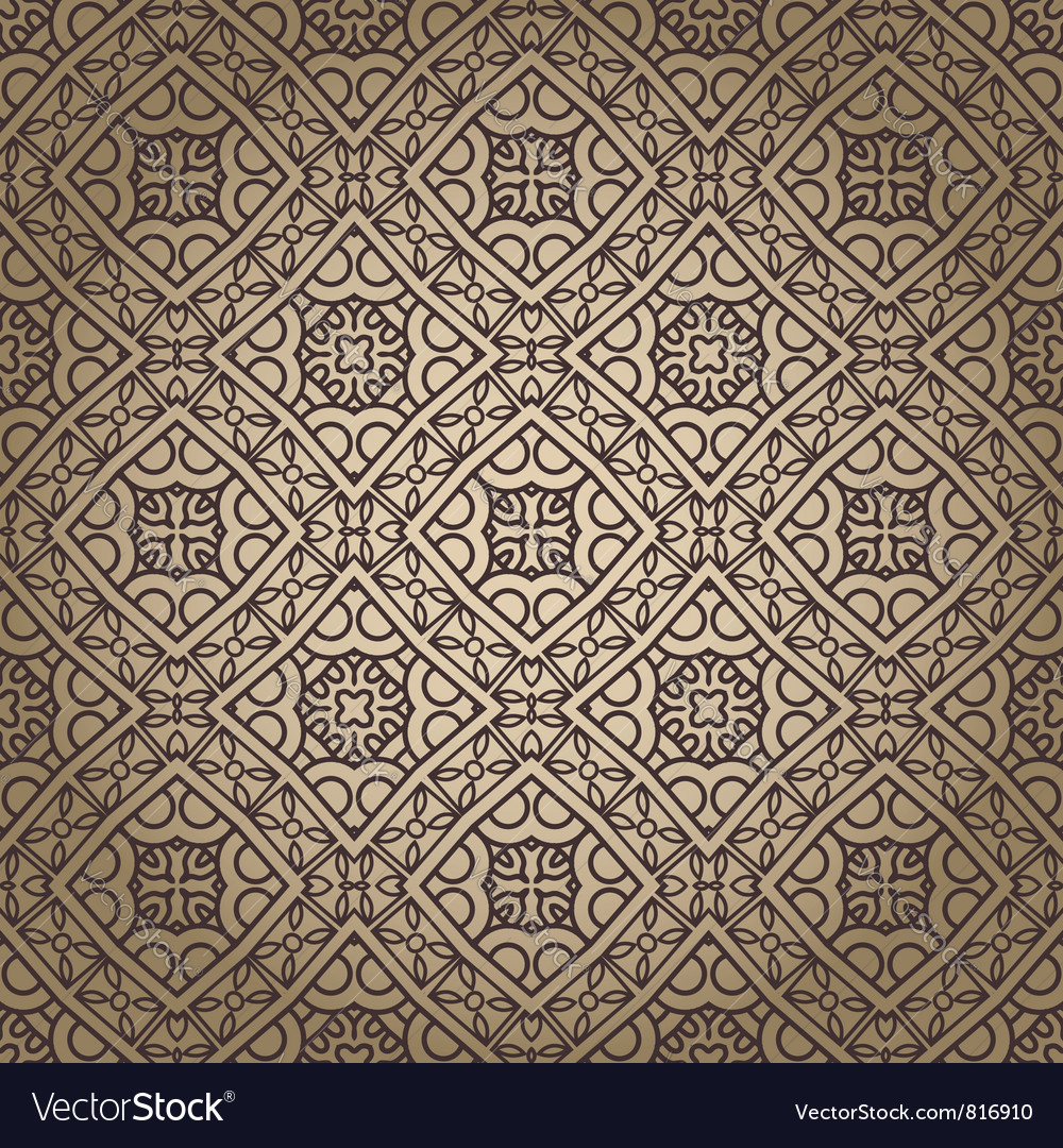 Golden Aztec Pattern Background