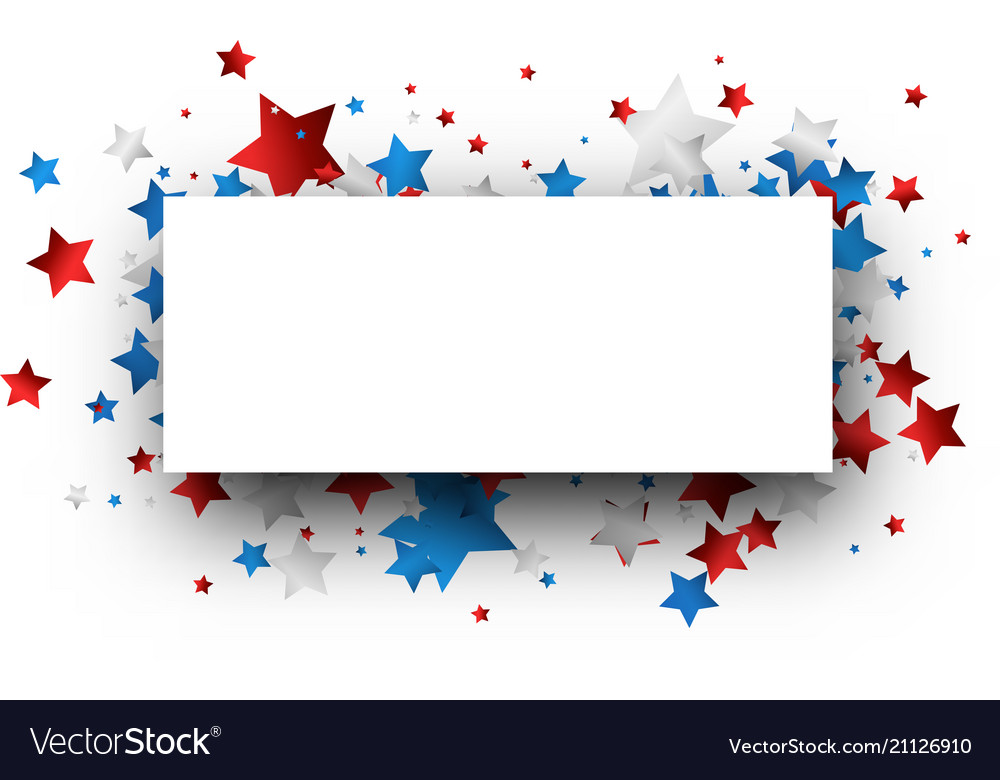 Independence day background with stars