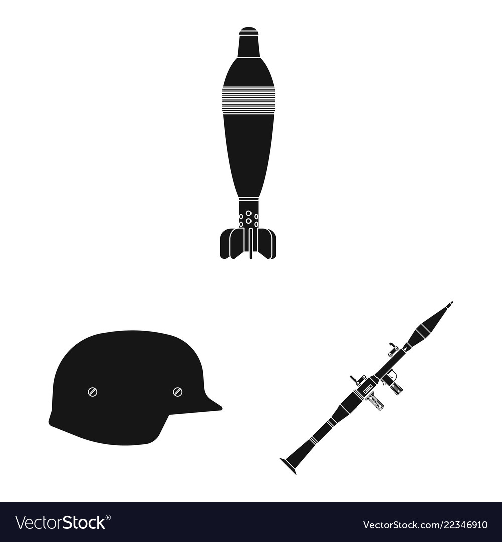 Isolated object of weapon and gun symbol