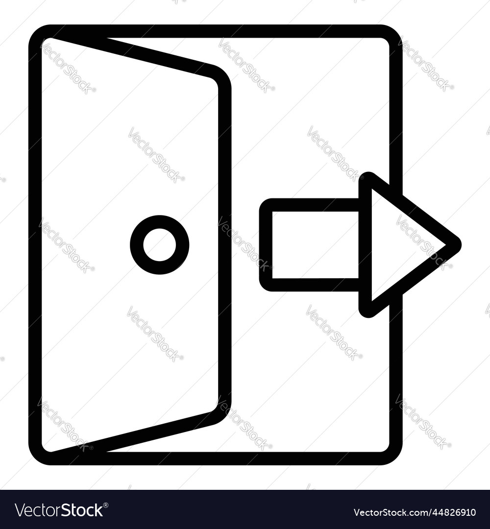 Logout icon user interface as a simple sign