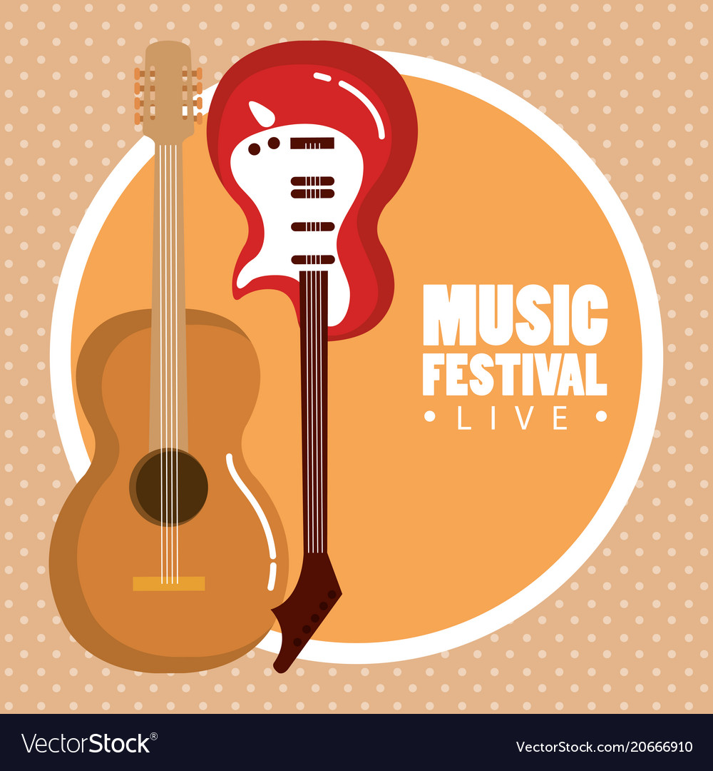 Music festival live with electric and acoustic