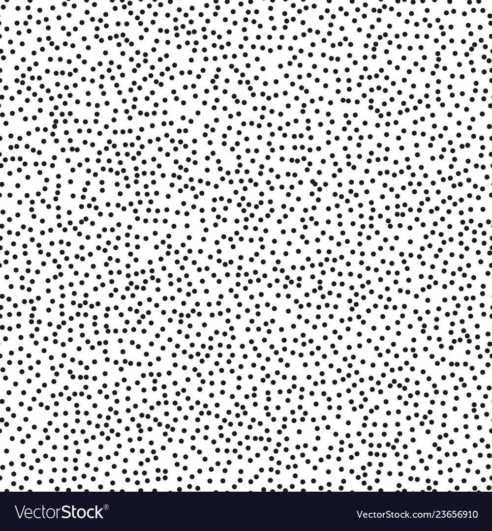 Pointillism middle density seamless dots pattern vector image Pointillism middle density seamless dots pattern