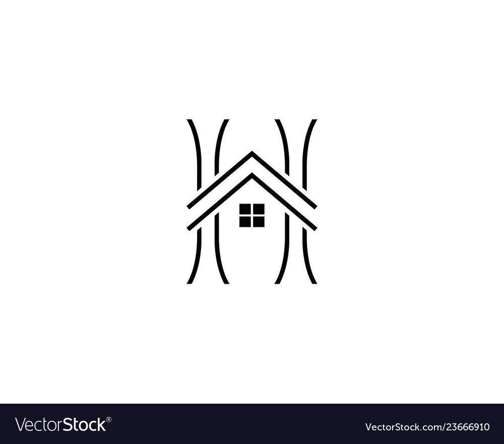 Real estate logo house icon design template