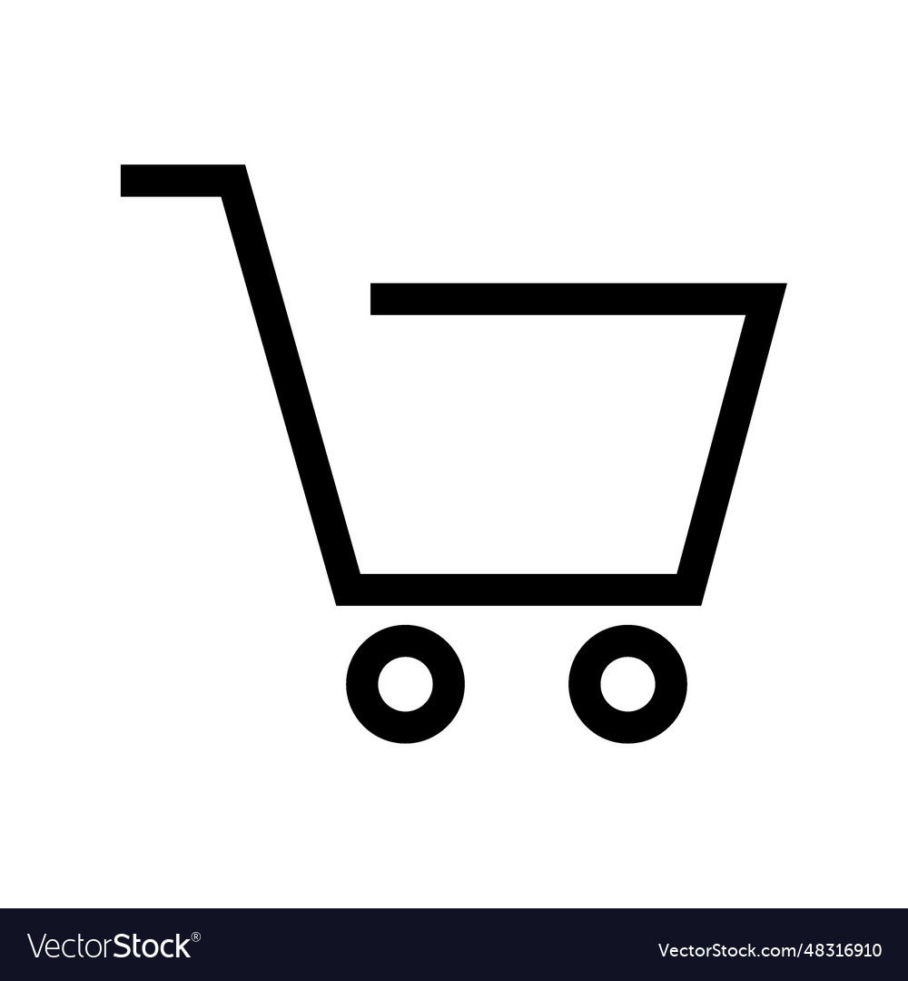 Shopping cart icon Royalty Free Vector Image - VectorStock