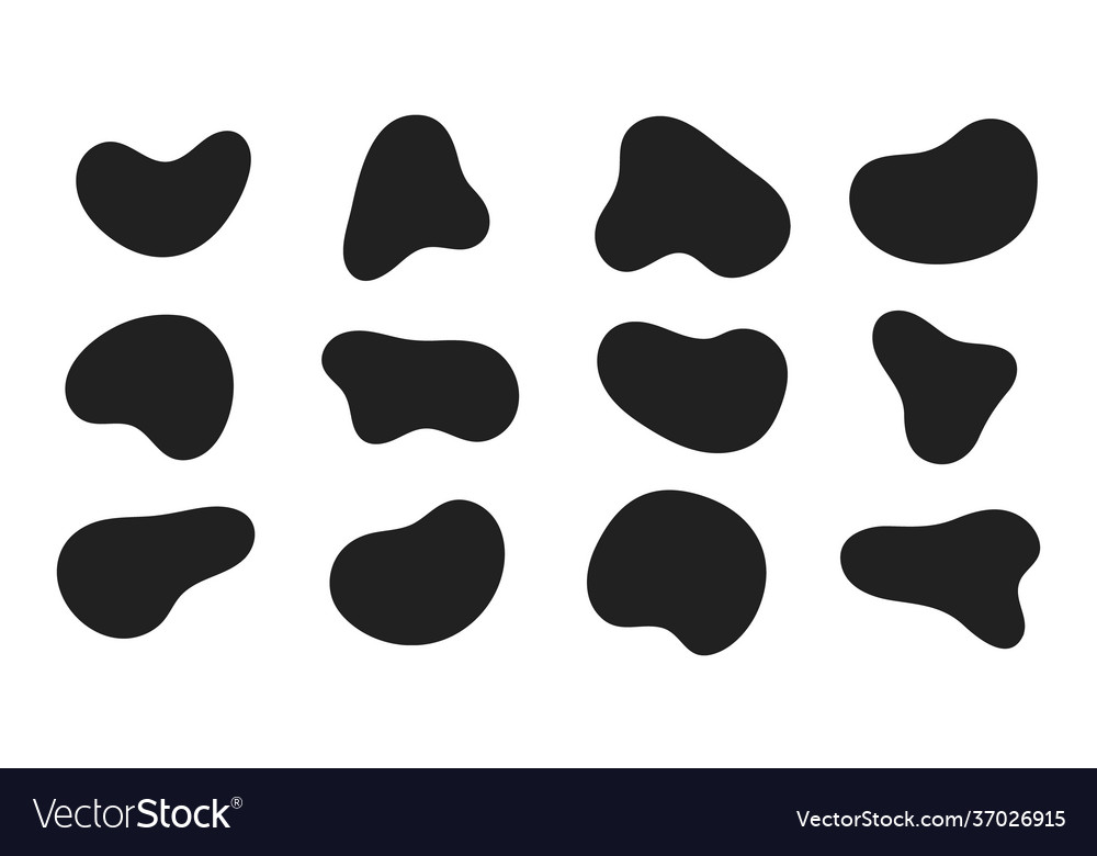 12 modern liquid irregular blob shape abstract vector image 12 modern liquid irregular blob shape abstract