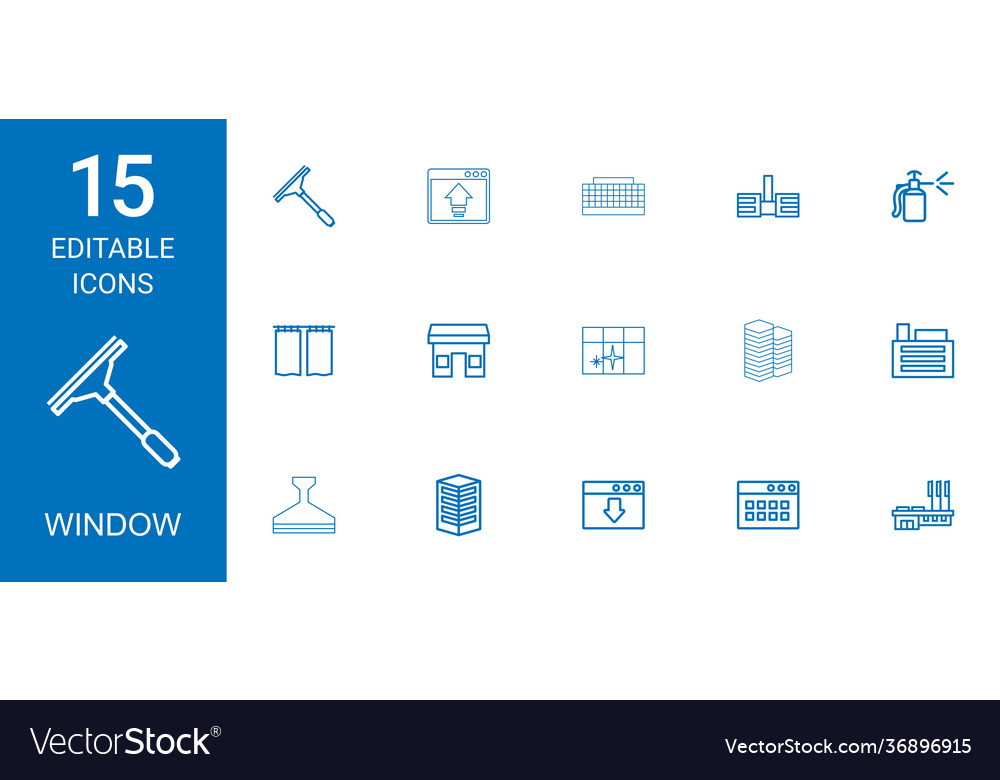 15 Fenstersymbole