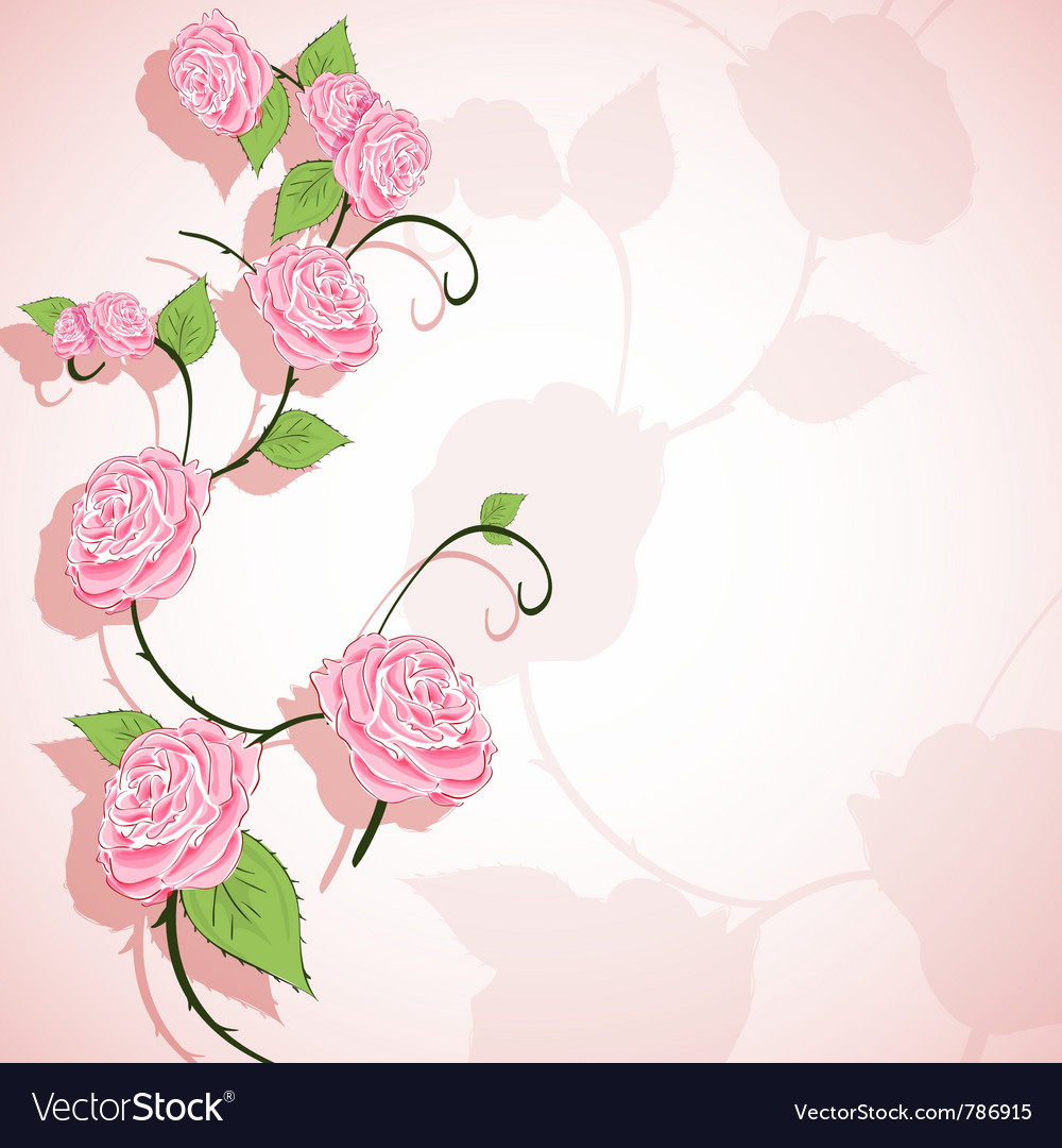 Abstract floral background Royalty Free Vector Image