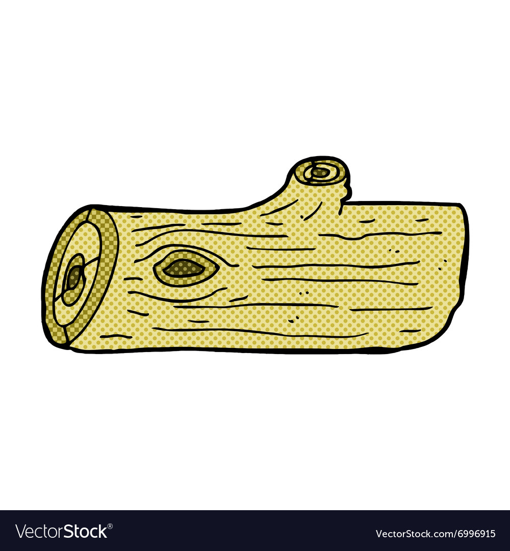 Comic cartoon log Royalty Free Vector Image - VectorStock
