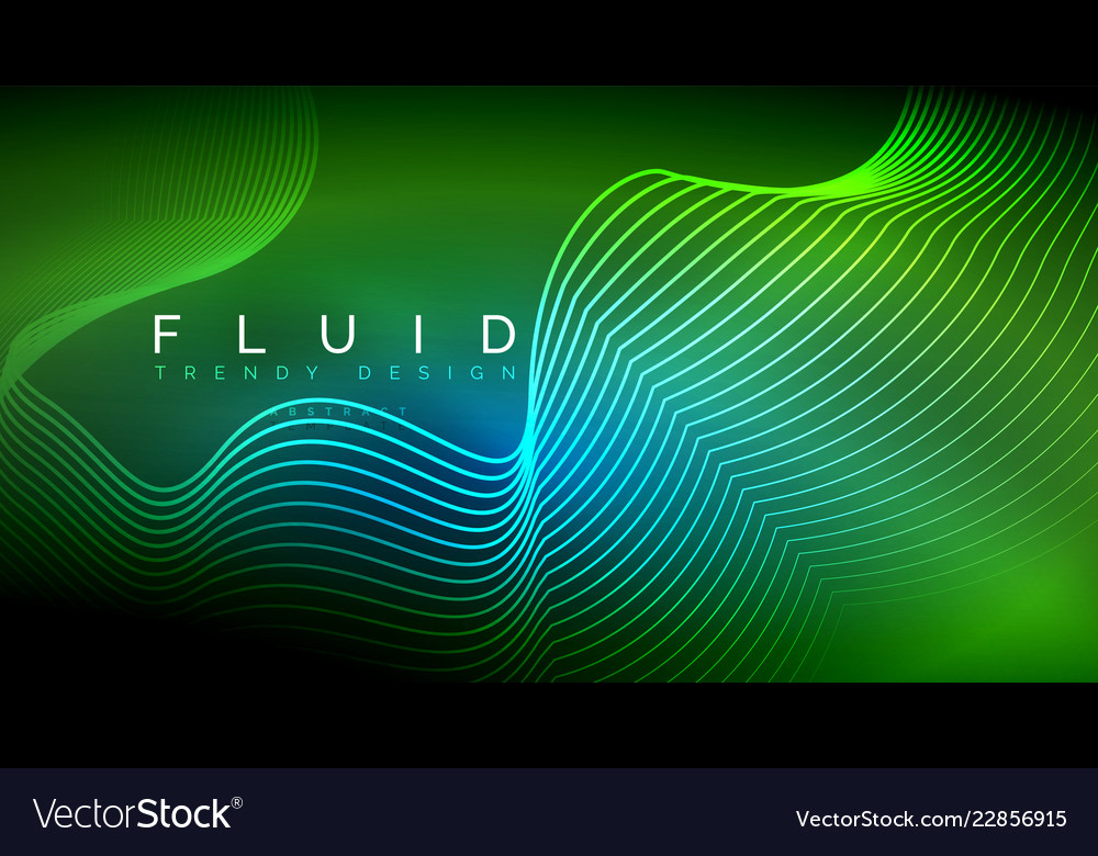 Digital flowing wave particles abstract background Vector Image Digital flowing wave particles abstract background
