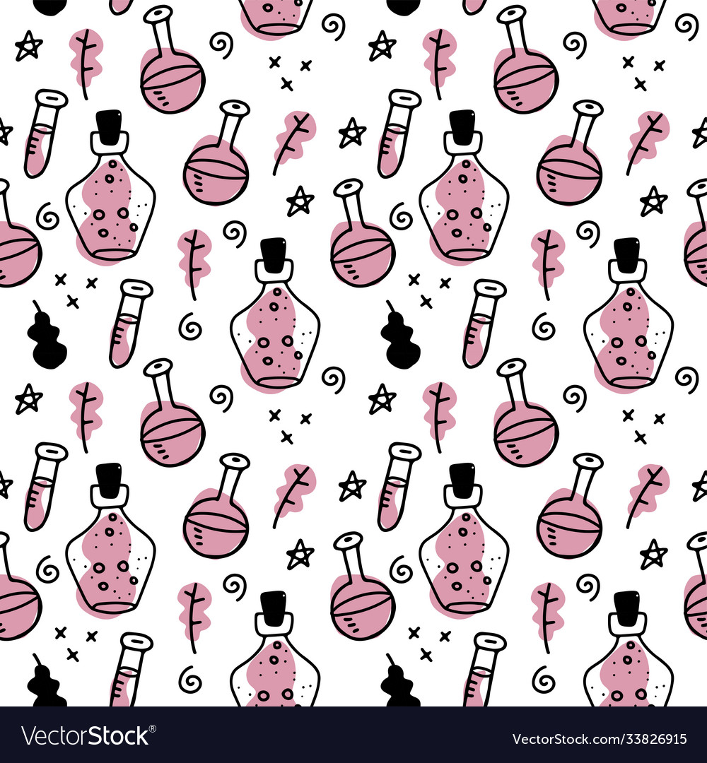 Magic Bottles & Potion Pattern
