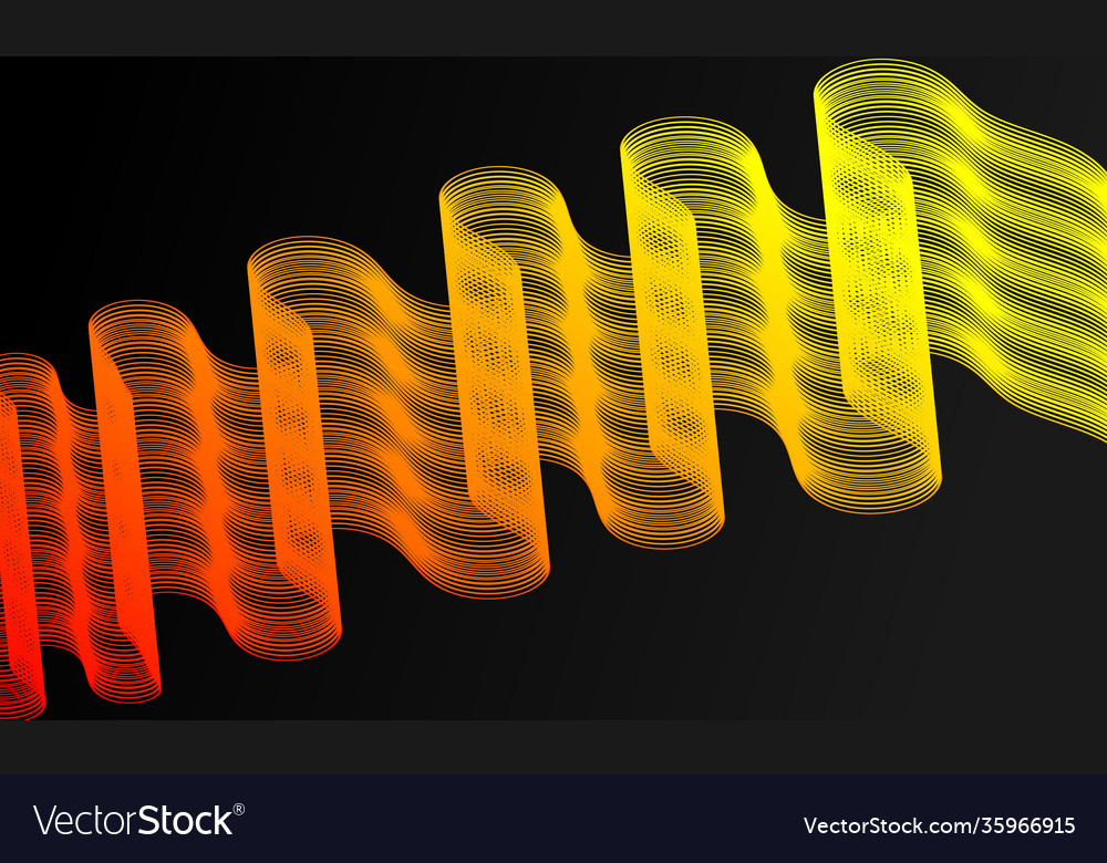 Modern abstract background with wavy lines vector image Modern abstract background with wavy lines