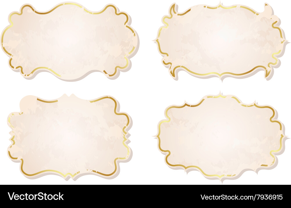 Set vintage frames Royalty Free Vector Image - VectorStock