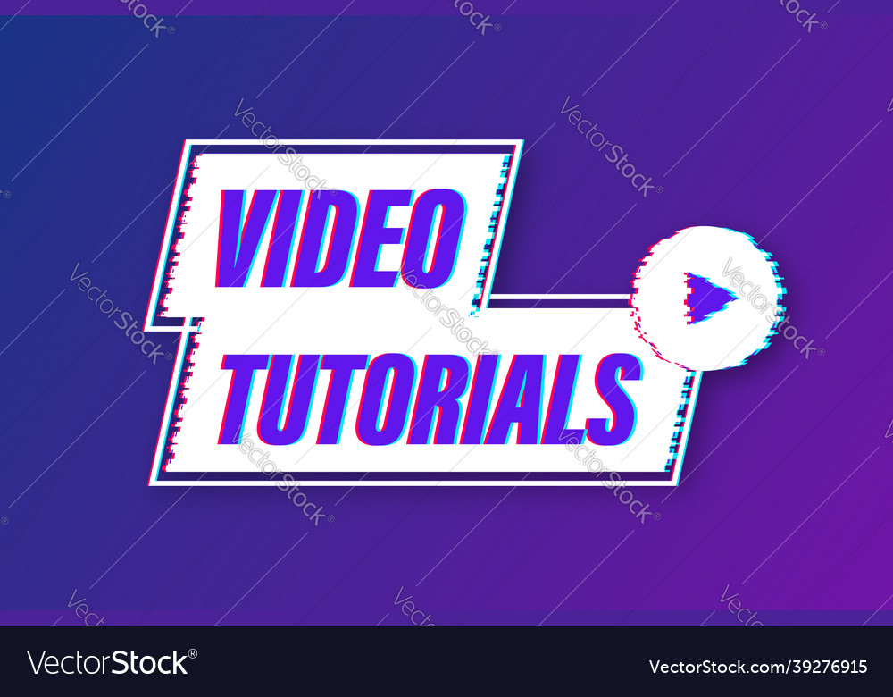 Video tutorials icon concept study and learning