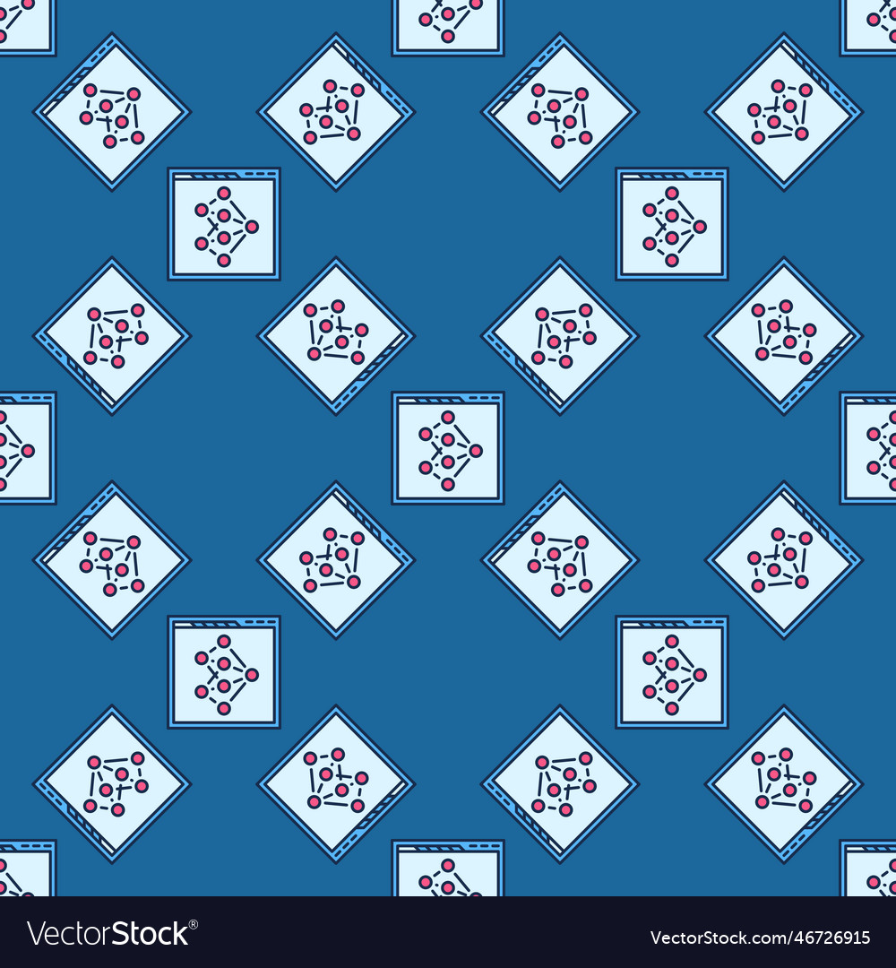 Web browser with neural network colored seamless Vector Image Web browser with neural network colored seamless