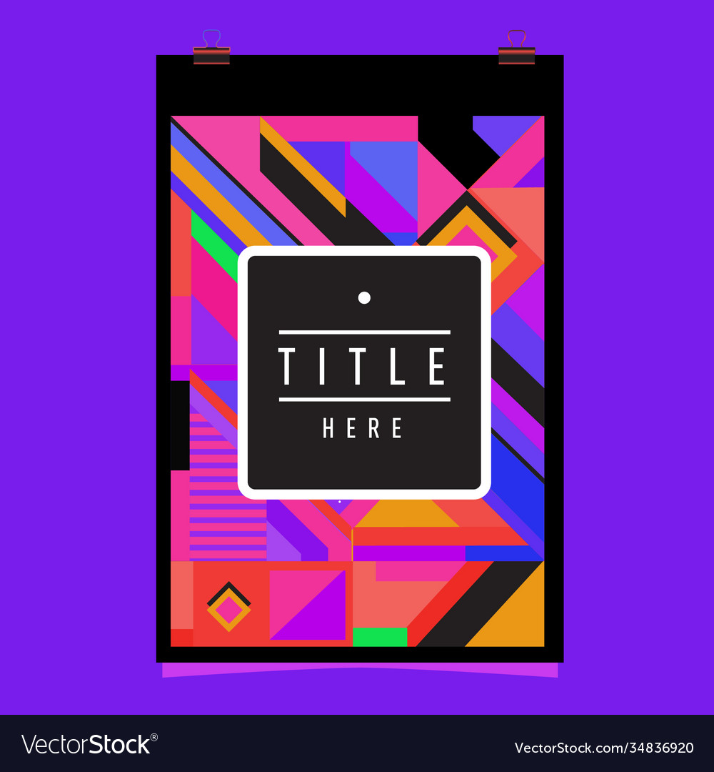 Abstract colorful geometric pattern background