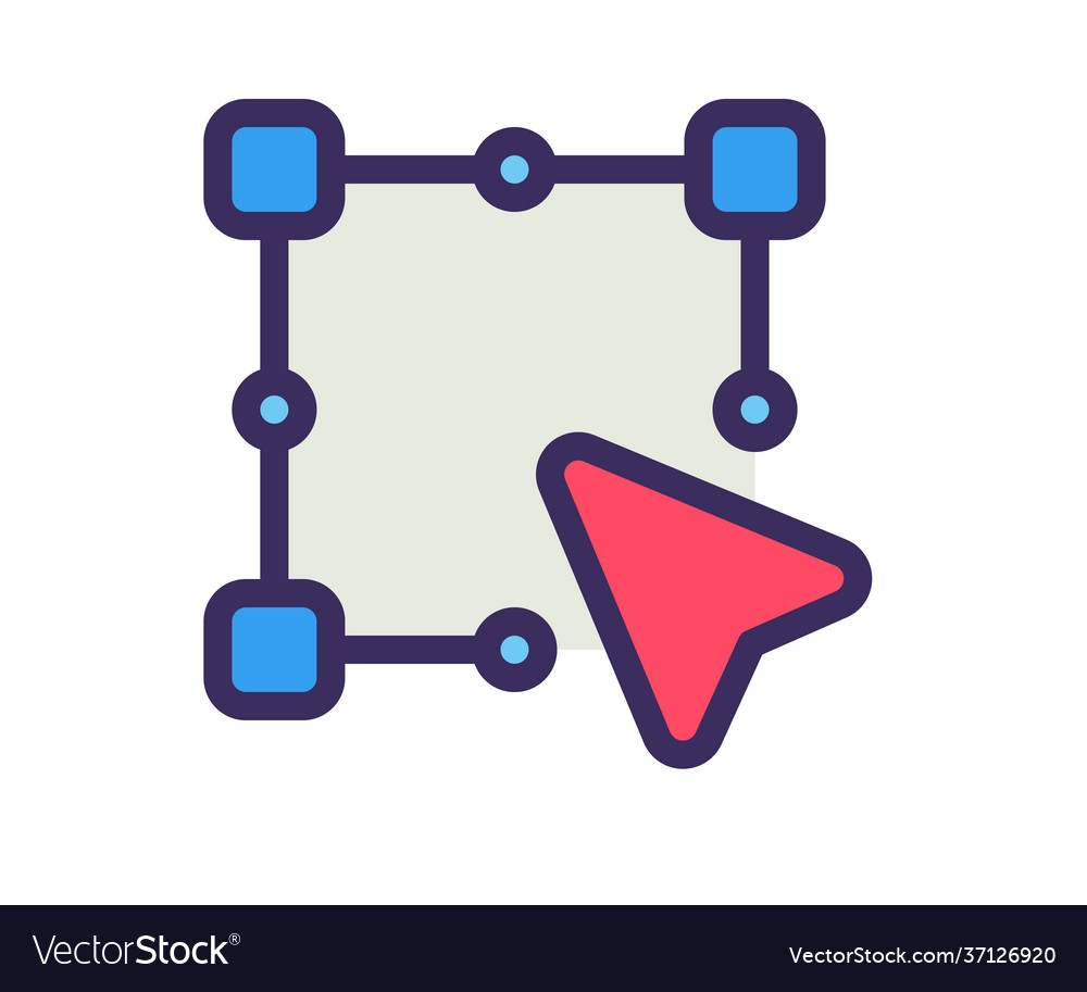 Anchor pointer single isolated icon with filled vector image Anchor pointer single isolated icon with filled