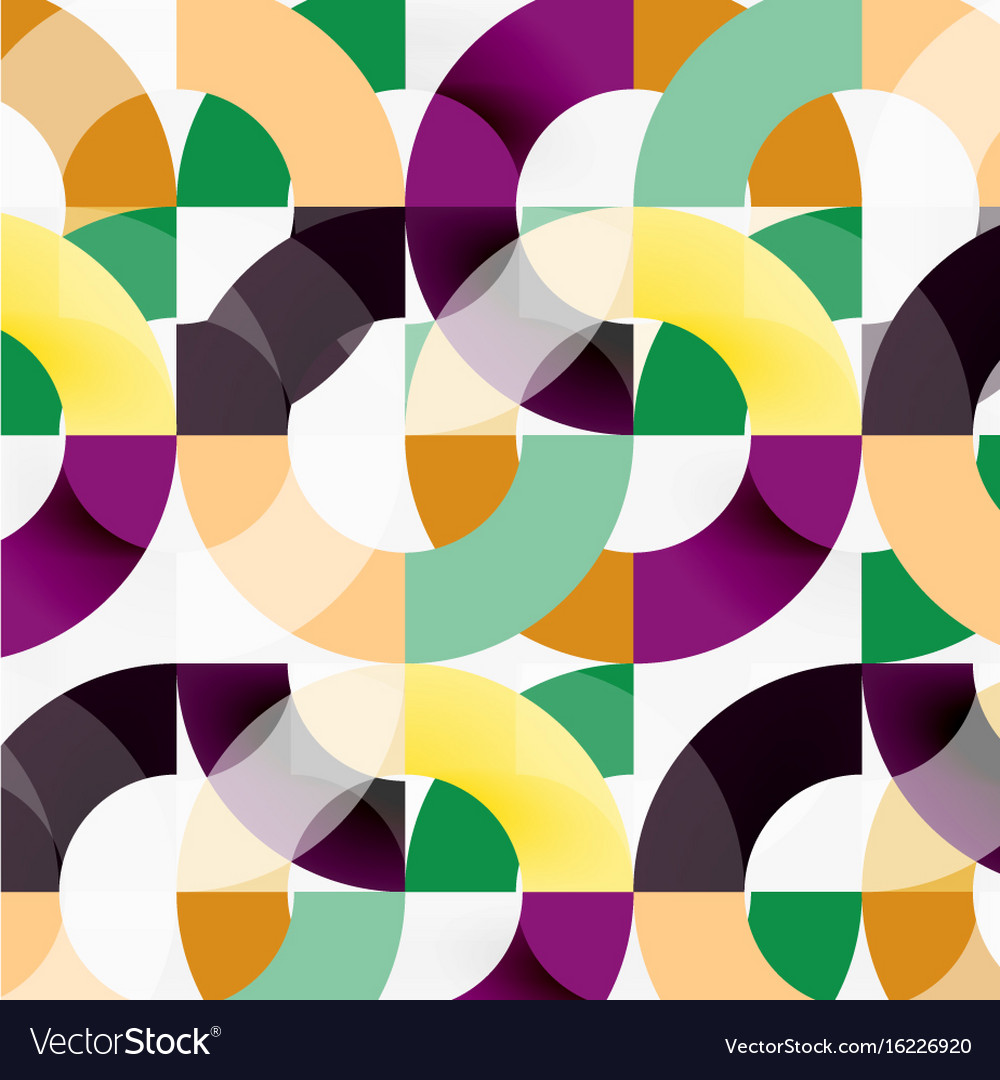 Colorful rings on grey background modern