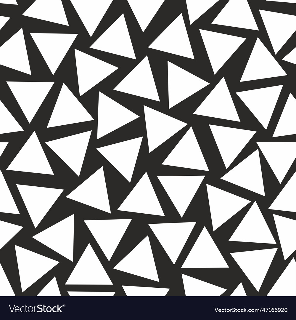 Geometric seamless pattern with triangles
