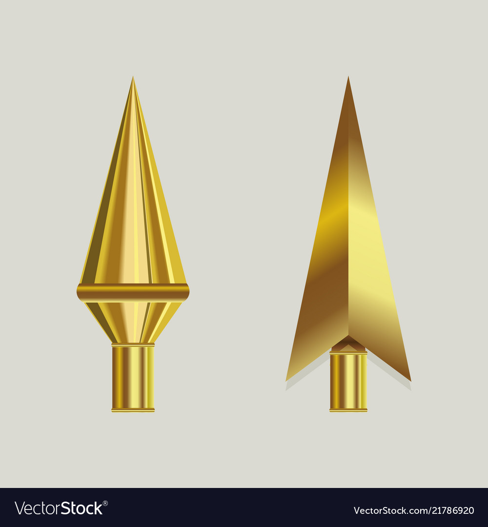 Gold Arrowhead Set – Sharp Tip Elements